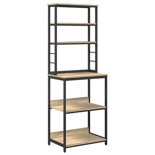 vidaXL Kitchen Shelf 5-Tier 60 x 40 x 168 cm Engineered Wood