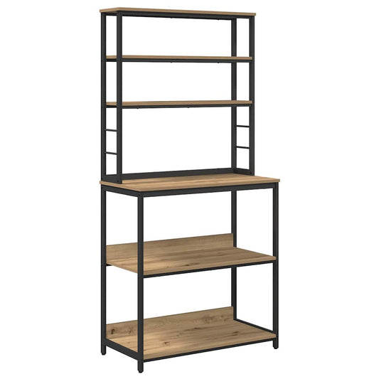 vidaXL Kitchen Shelf 5-Tier 80 x 40 x 168 cm Engineered Wood