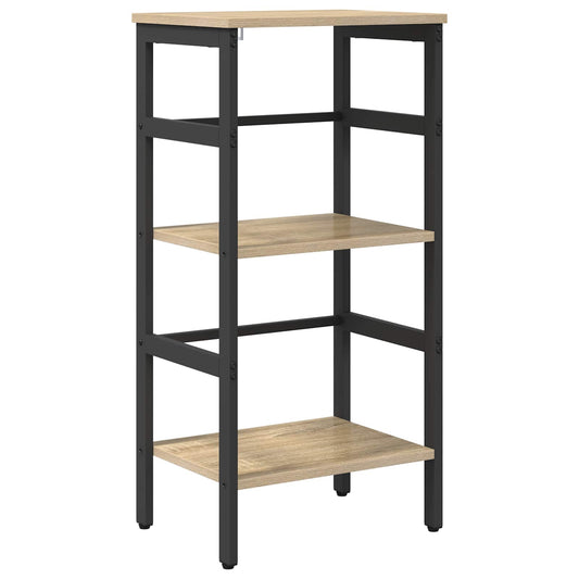 vidaXL Bookshelf 2-Tier 40 x 29.5 x 81 cm Engineered Wood Sonoma Oak