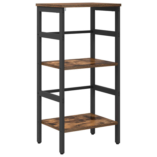 vidaXL Bookshelf 2-Tier 40 x 29.5 x 81 cm Engineered Wood Smoked Oak