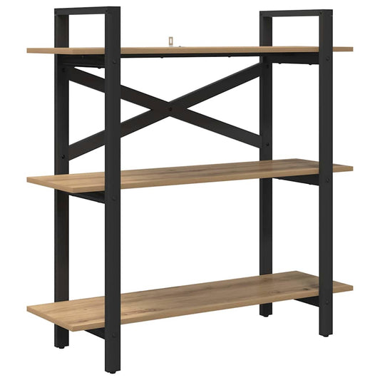 vidaXL Bookshelf 3-Tier 100 x 33.5 x 102 cm Engineered Wood