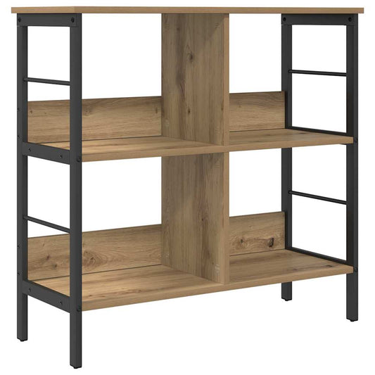 vidaXL Bookshelf 4-Tier 82 x 32 x 79 cm Engineered Wood Artisan Oak
