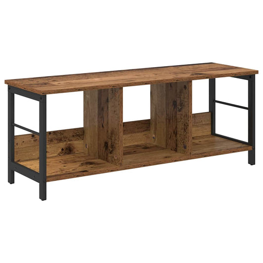 vidaXL Bookshelf 3-Tier 102 x 32 x 40.5 cm Engineered Wood Old Wood