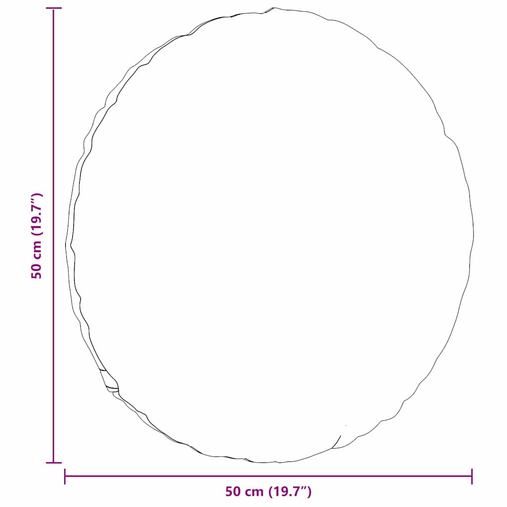 vidaXL Seat Cushions 2 pcs White Ø50 x 19 cm Fabric