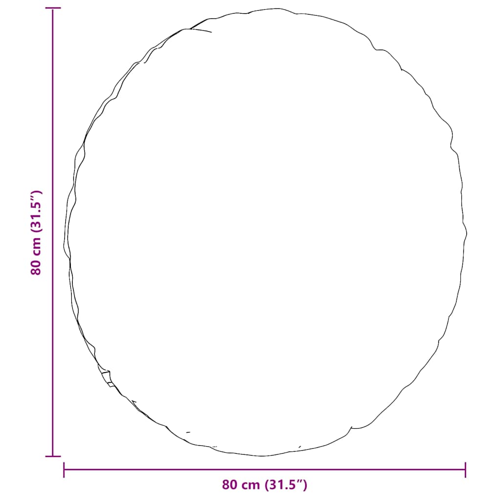 vidaXL Seat Cushions 2 pcs Pink Ø80 x 29 cm Fabric