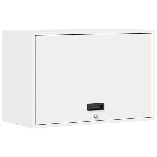 vidaXL Wall Cabinet for Garage with Gas-lift Door White