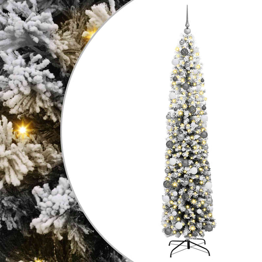 vidaXL Artificial Christmas Tree with 300 LEDs with Stand Green 210 cm
