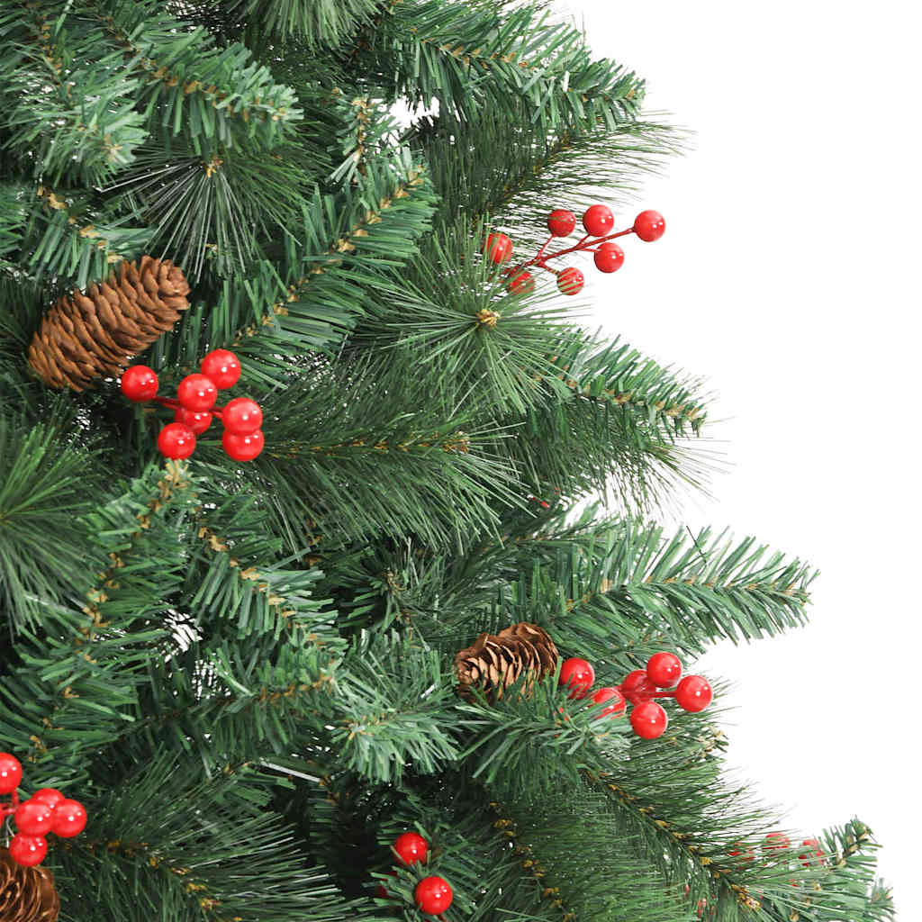 vidaXL Artificial Christmas Tree 300 LEDs Warm White PVC and Metal