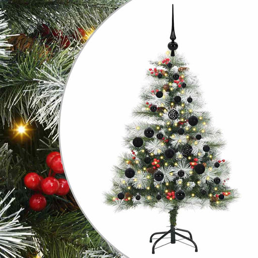 vidaXL Artificial Christmas Tree Green and white 120 cm