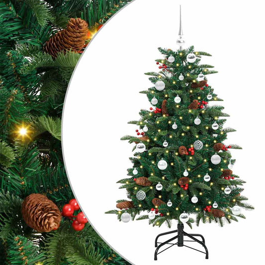 vidaXL Artificial Christmas Tree with 150 LEDs with Stand Green 150 cm
