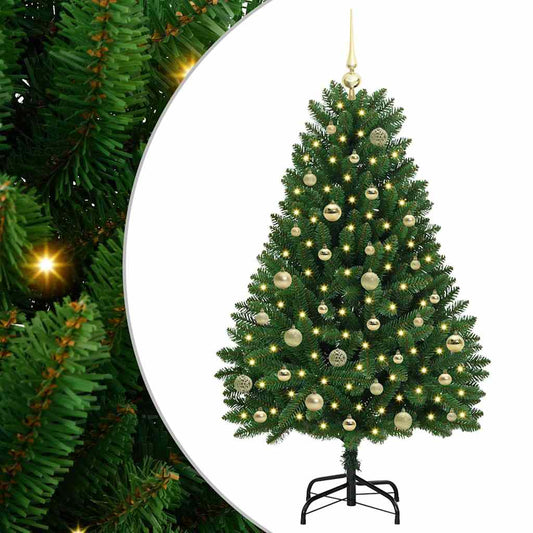 vidaXL Artificial Christmas Tree Green 150 cm PVC and Metal