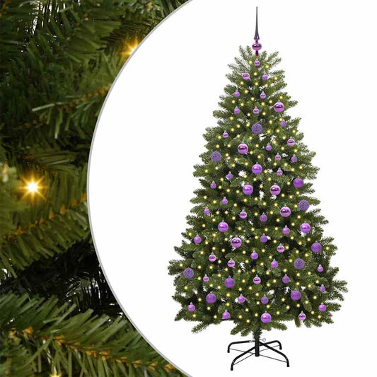 vidaXL Artificial Christmas Tree Green 180 cm PVC and Metal