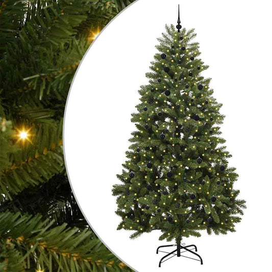 vidaXL Artificial Christmas Tree Green 270 cm PVC and Metal