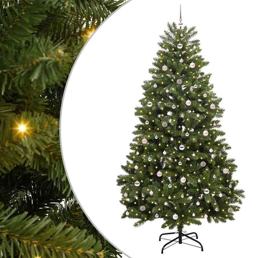 vidaXL Artificial Christmas Tree Green 270 cm PVC and Metal