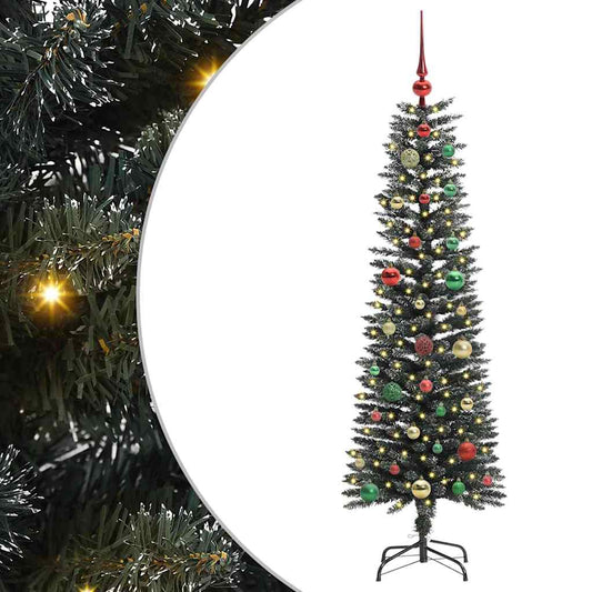 vidaXL Artificial Christmas Tree with 150 LEDs with Stand Green 150 cm