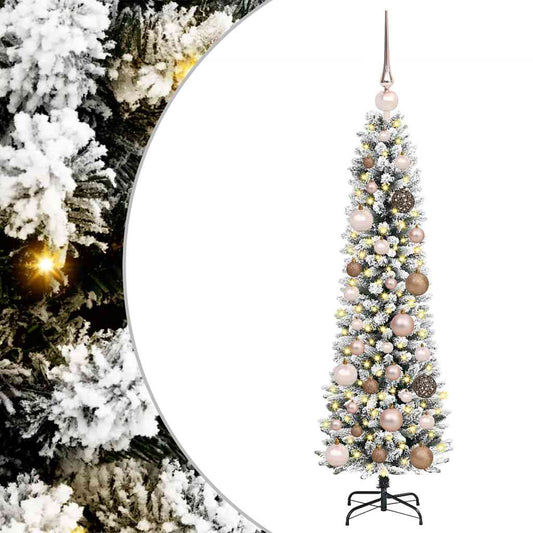 vidaXL Artificial Christmas Tree with 150 LEDs with Stand White 120 cm