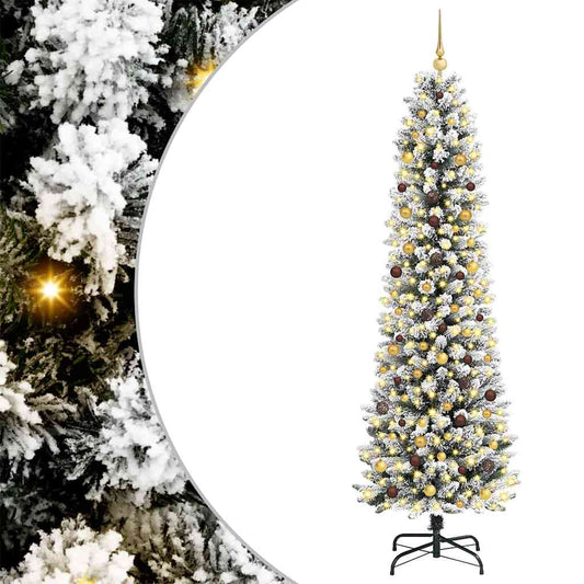 vidaXL Artificial Christmas Tree White 240 cm