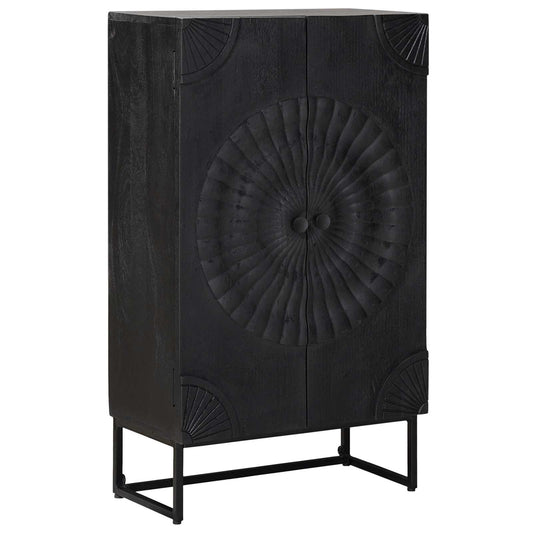 vidaXL Highboard Black 55 x 30 x 95 cm