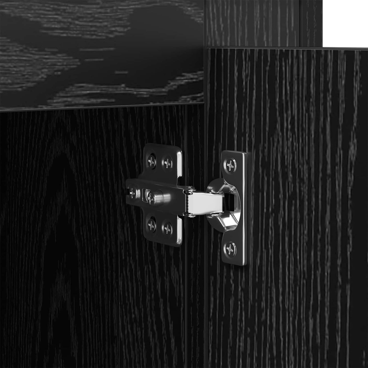 vidaXL Sideboards 3 pcs Black Oak 210 x 35.5 x 67.5 cm Engineered Wood