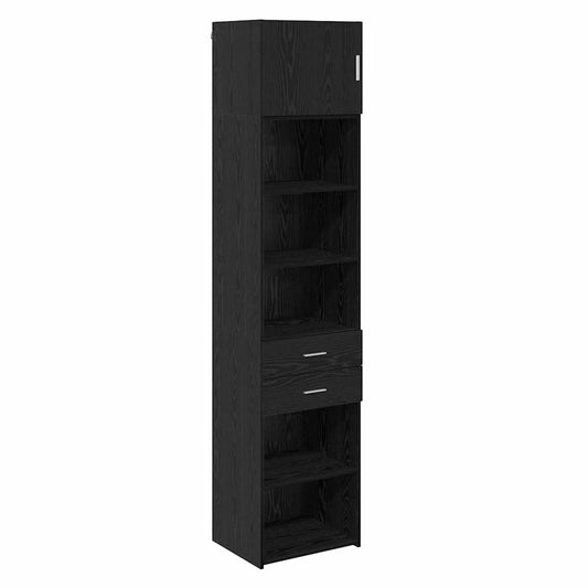 vidaXL Highboard Black Oak 50 x 42.5 x 225 cm Engineered Wood