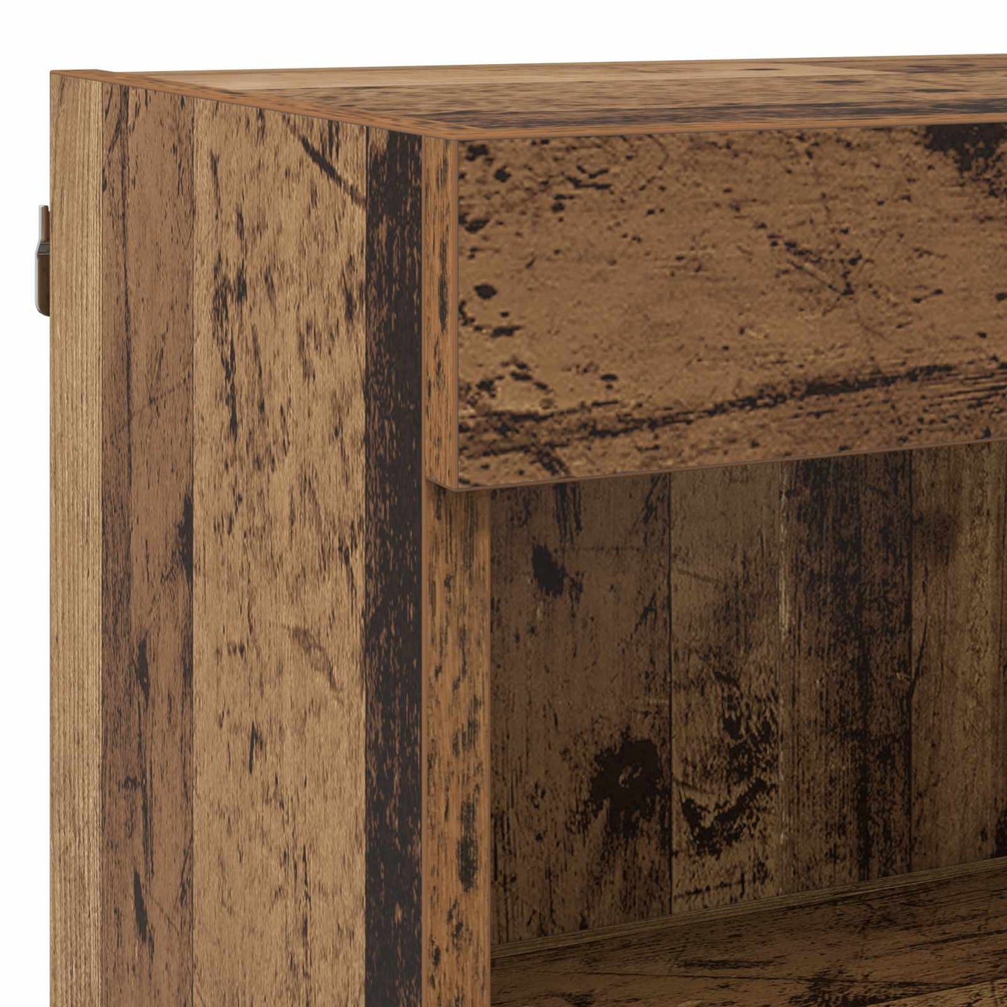 vidaXL TV Wall Units with LED 5 pcs Old Wood Engineered Wood