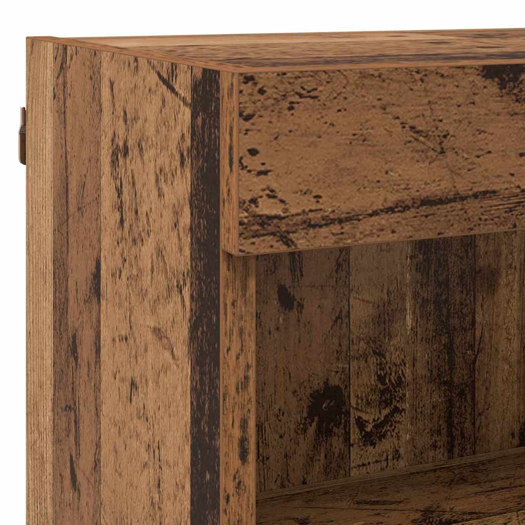 vidaXL TV Wall Units with LED 6 pcs Old Wood Engineered Wood