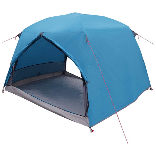 vidaXL Backpacking Tent Blue 2-Person 185T Polyester with PU Coating