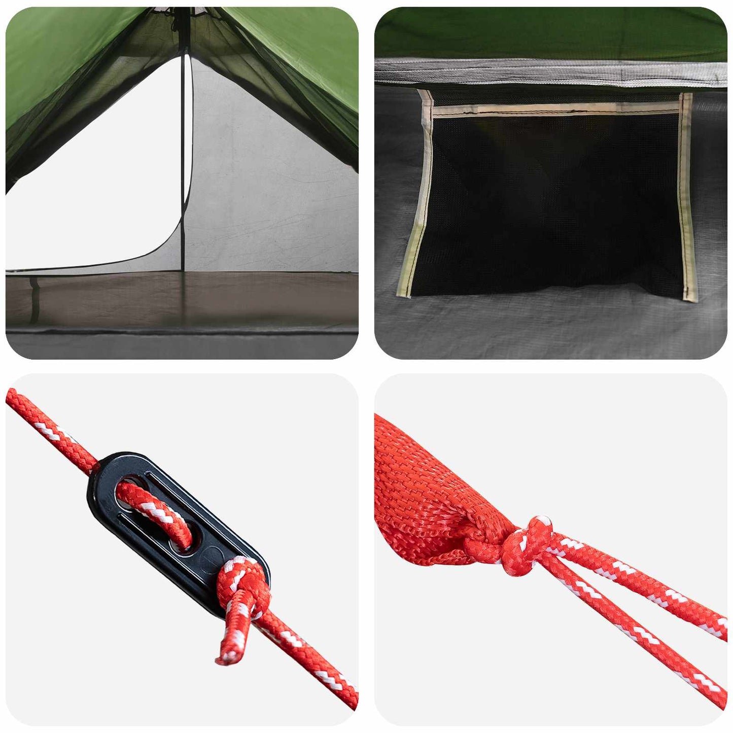 vidaXL Backpacking Tent Green 222 x 85 x 125 cm