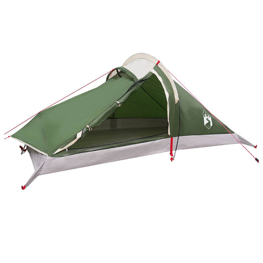 vidaXL Backpacking Tent Green 4-Person 185T Polyester with PU Coating