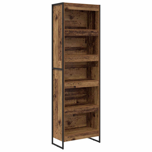 vidaXL Book Cabinet 60 x 30 x 189.5 cm Engineered Wood Old Wood