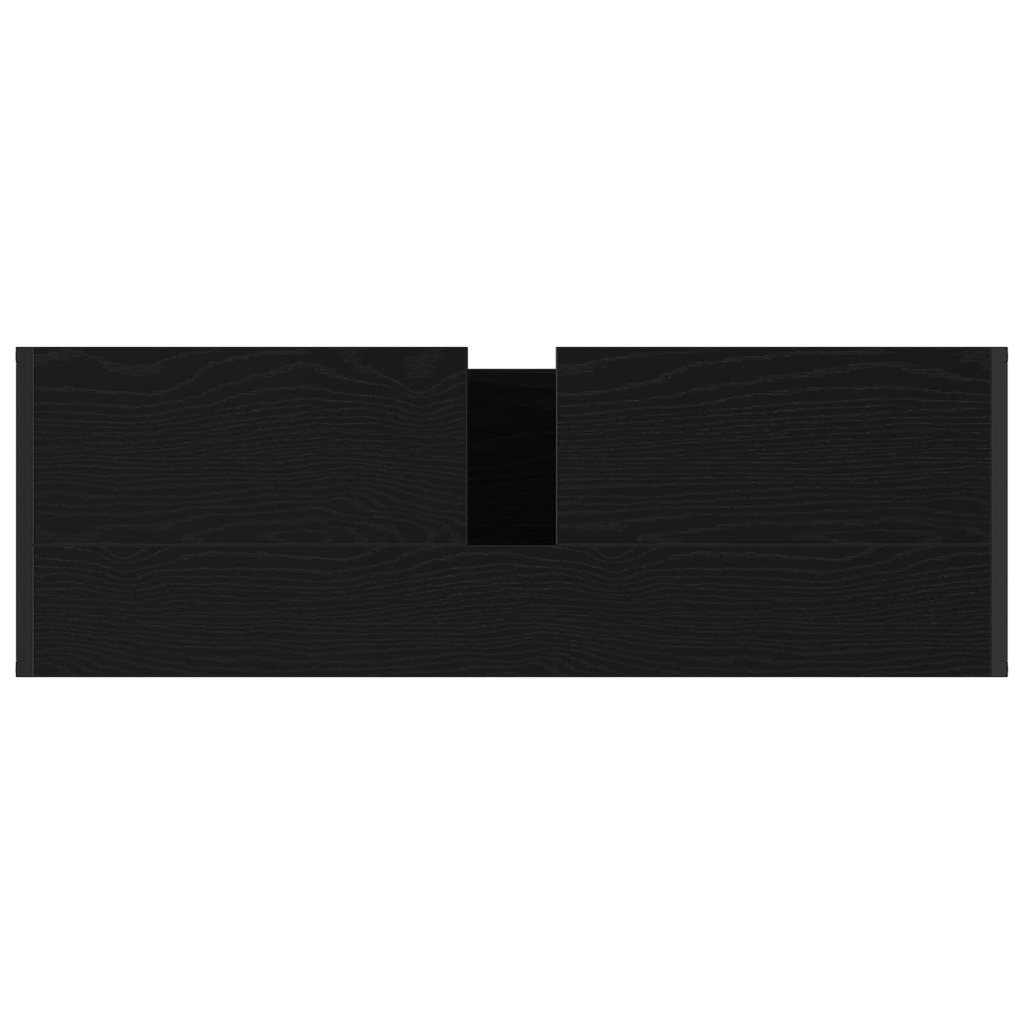 vidaXL Bathroom Furniture Set with Drawer Black Oak Engineered Wood