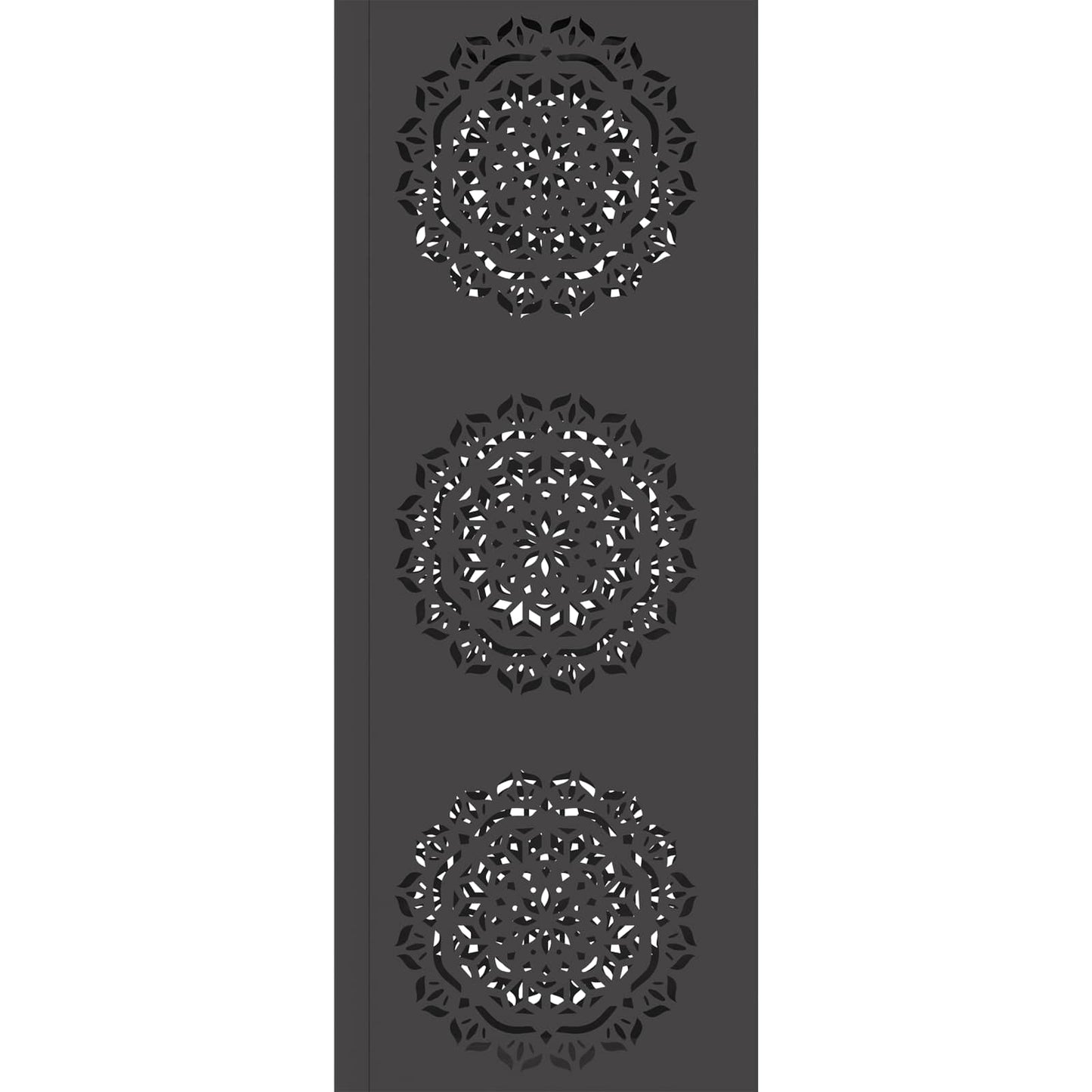 vidaXL Solar LED Pathway Light 2 pcs Black Cold Rolled Steel