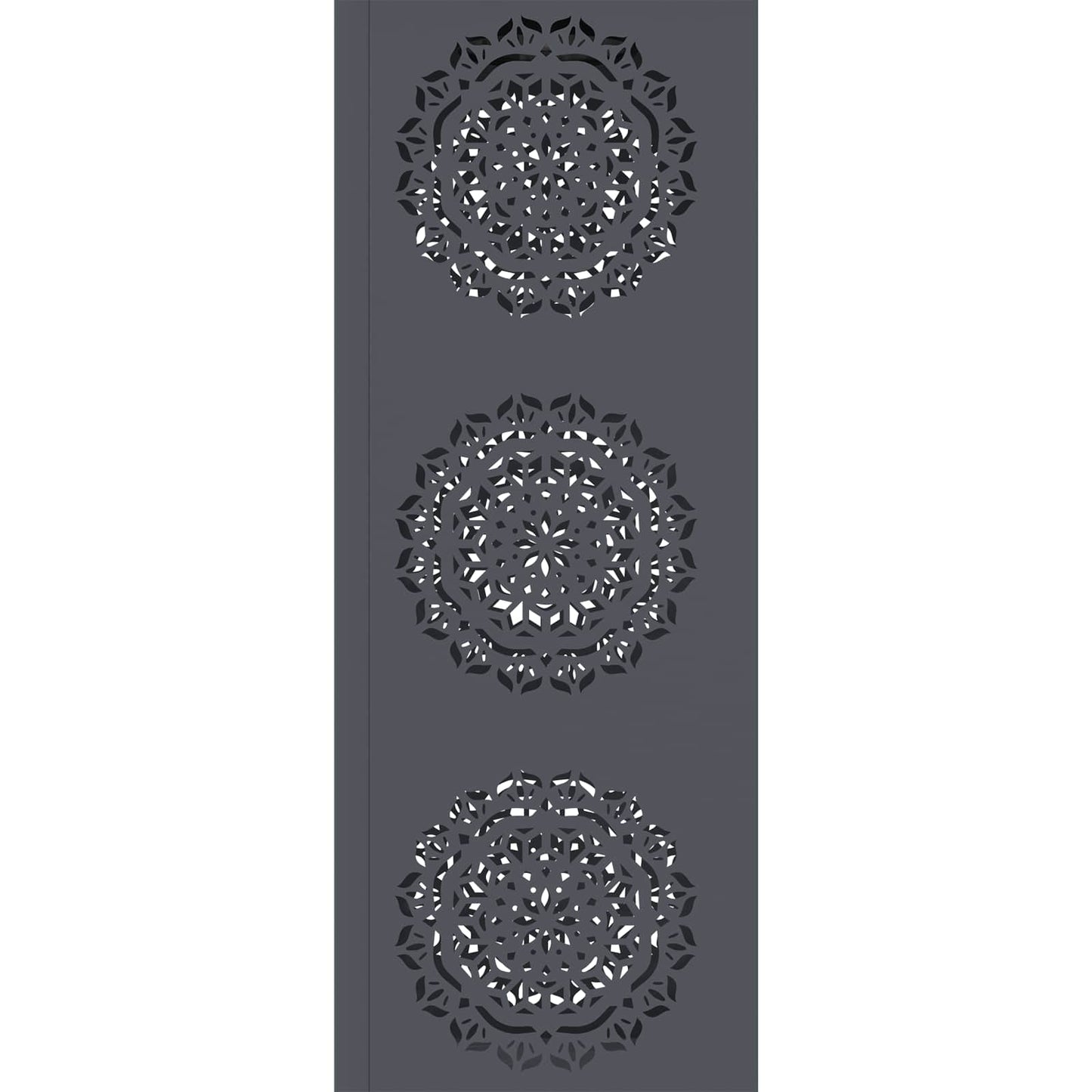 vidaXL Solar LED Pathway Light 2 pcs Anthracite Cold Rolled Steel