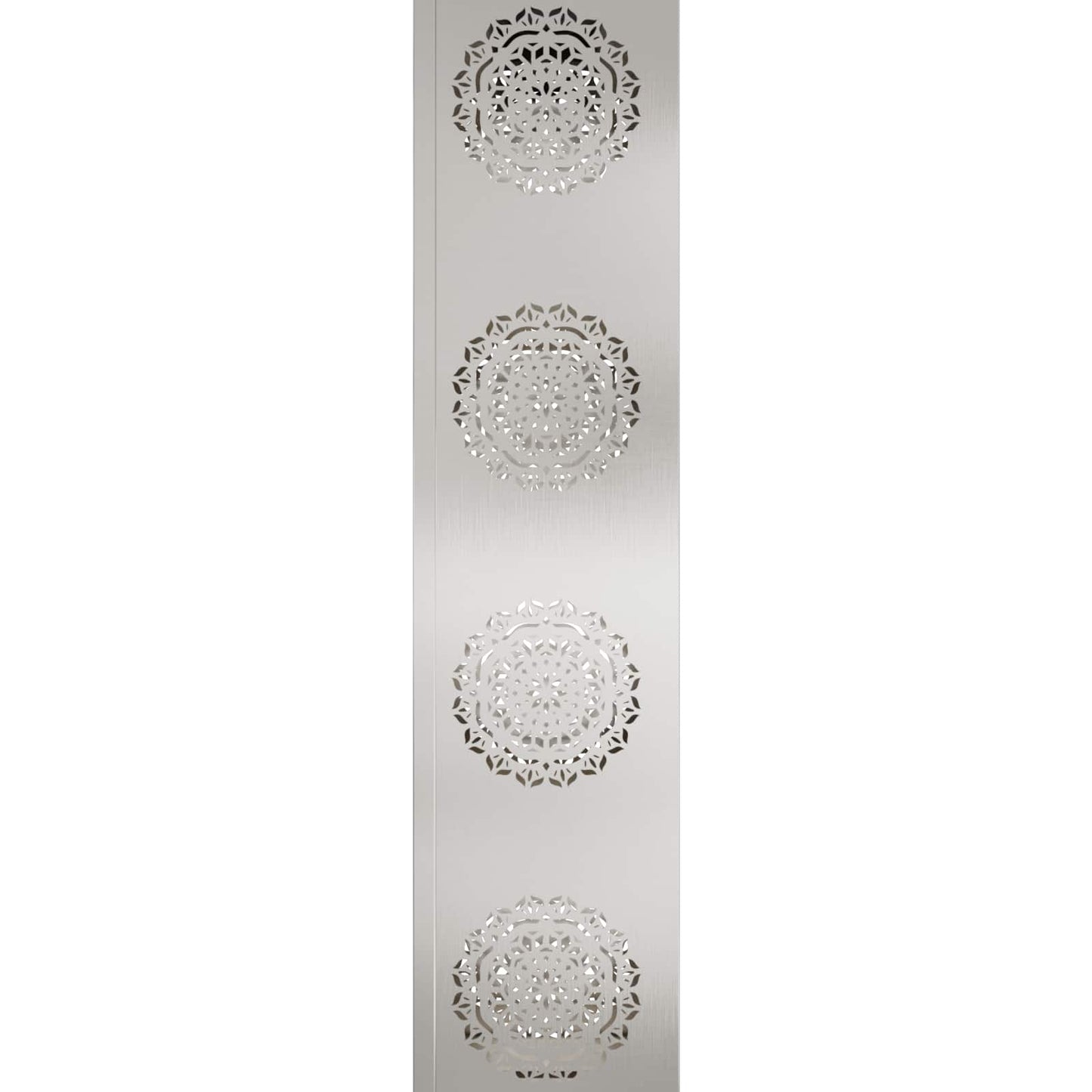 vidaXL Solar LED Pathway Light 2 pcs Silver Stainless Steel
