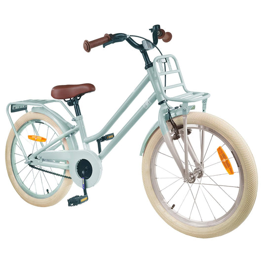 vidaXL Kids Bike 18 Inches for 5-7 Years Old Light Green
