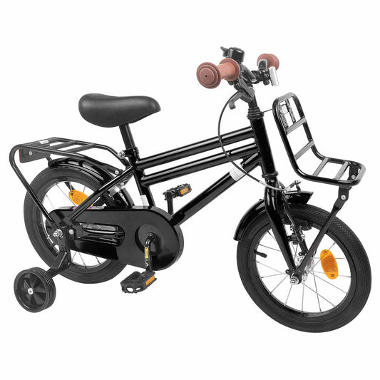 vidaXL Kids Bike 16 Inches for 4-6 Years Old Black