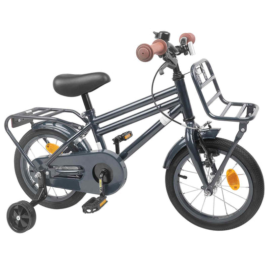 vidaXL Kids Bike 12 Inches for 2-4 Years Old Dark Grey