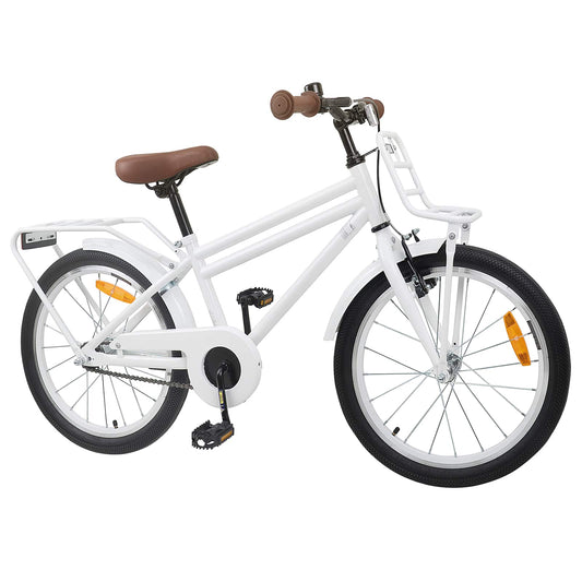 vidaXL Kids Bike 20 Inches for 6-11 Years Old White