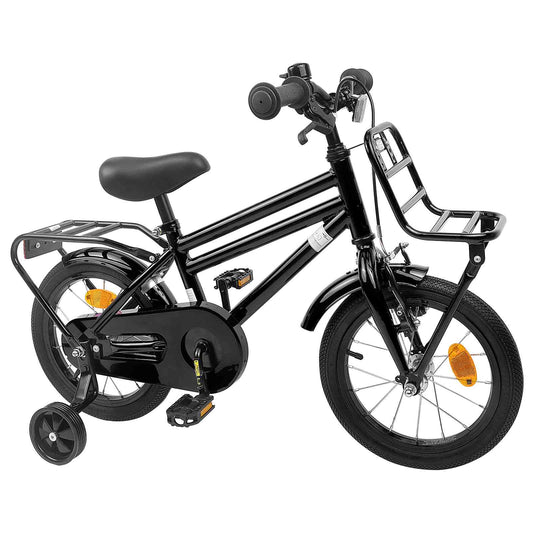 vidaXL Kids Bike 16 Inches for 4-6 Years Old Black
