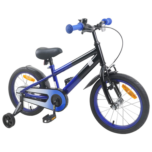 vidaXL Kids Bike 16 Inches for 4-6 Years Old Blue Black