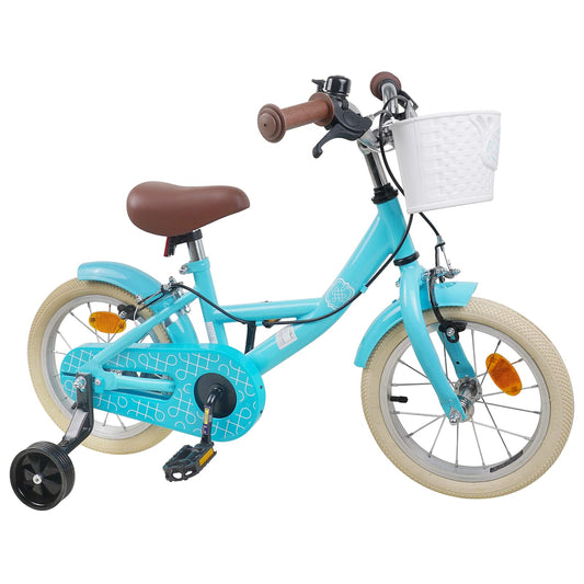 vidaXL Kids Bike 14 Inches for 3-5 Years Old Light Blue