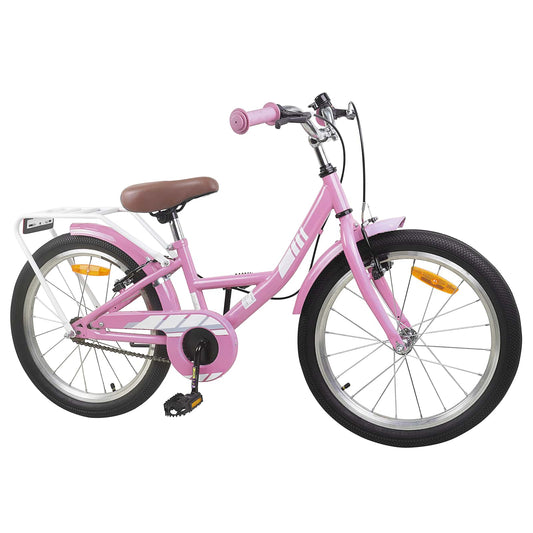 vidaXL Kids Bike 20 Inches for 6-11 Years Old Light Pink