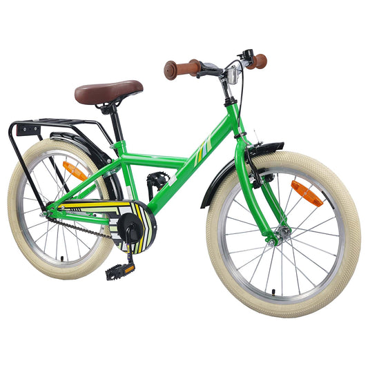 vidaXL Kids Bike 24 Inches for 8-12 Years Old Green