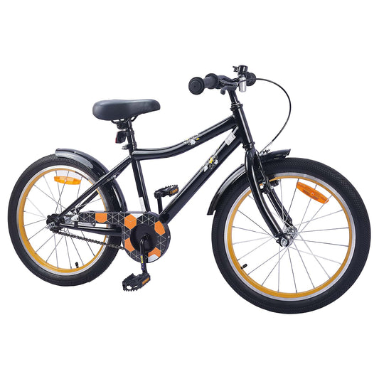 vidaXL Kids Bike 18 Inches for 5-7 Years Old Black