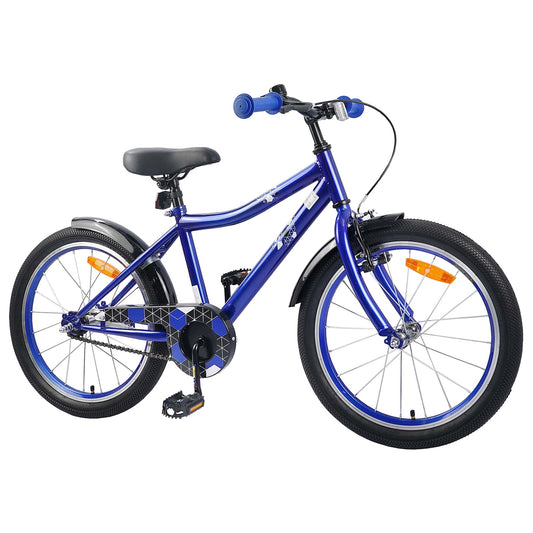 vidaXL Kids Bike 18 Inches for 5-7 Years Old Dark Blue