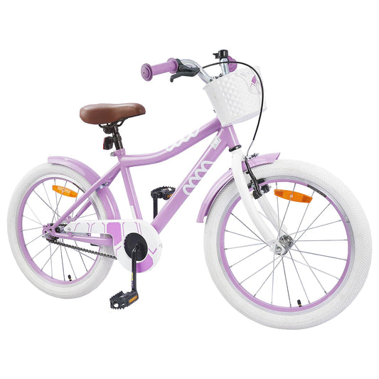 vidaXL Kids Bike 18 Inches for 5-7 Years Old Purple
