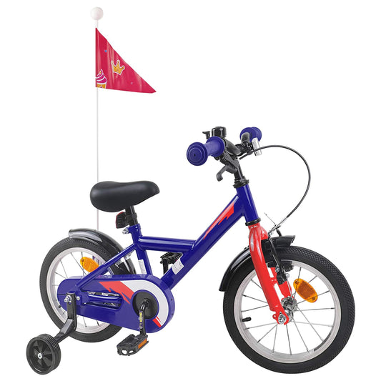 vidaXL Kids Bike 12 Inches for 2-4 Years Old Dark Blue