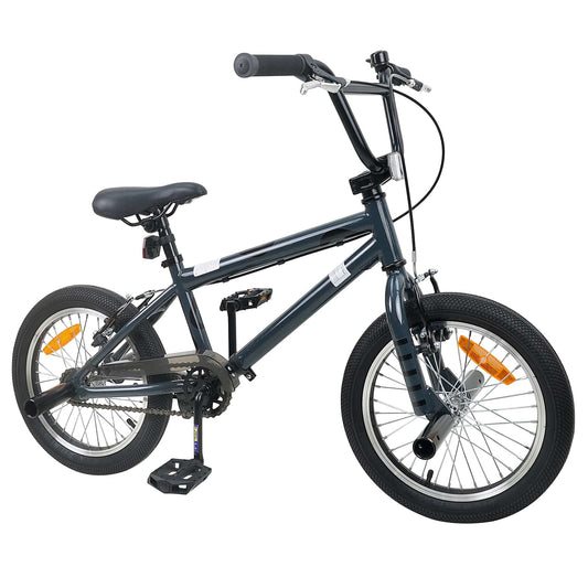 vidaXL BMX Bike 16 Inches for 5-8 Years Old Dark Grey