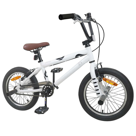vidaXL BMX Bike 16 Inches for 5-8 Years Old White
