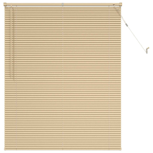 vidaXL Venetian Blind Light Brown with Pattern 150 x 120 cm 25 mm PVC